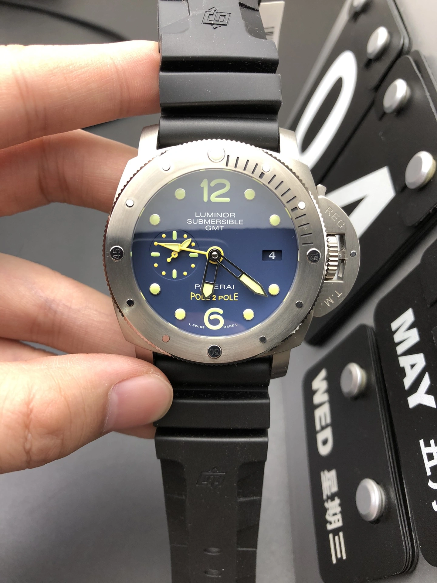 SportInspired CBD Factory Panerai Submersible GMT “Pole2Pole” 47mm PAM00719 1:1 Super Clone – DDP.9001 Movement 393